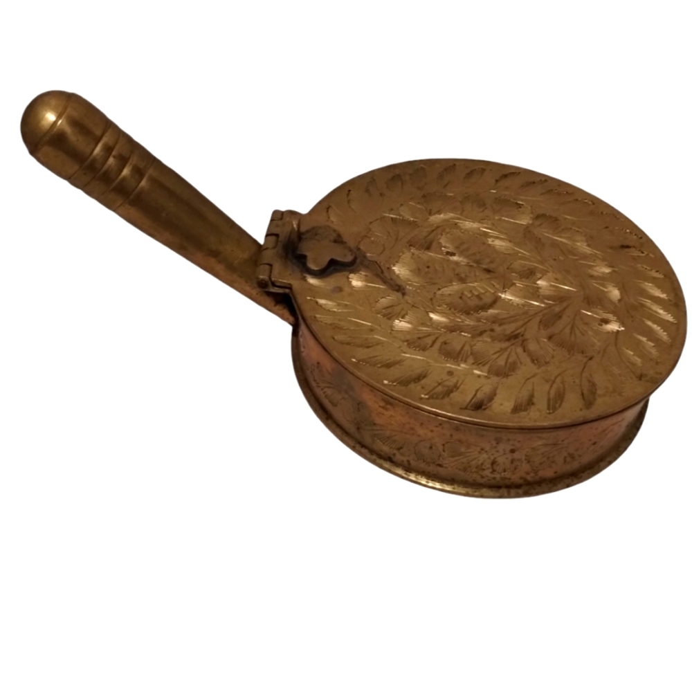 Antique India Brass Crumb Catcher